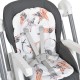 Дитячий стільчик для годування 2в1 із захитуванням (M 5897 Gray) Дитячий стільчик для годування 2в1 із захитуванням (M 5897 Gray)