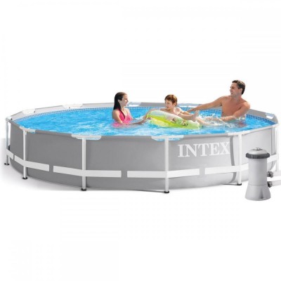 Бассейн круглый каркасный (фильтр-насос) Intex (26712)