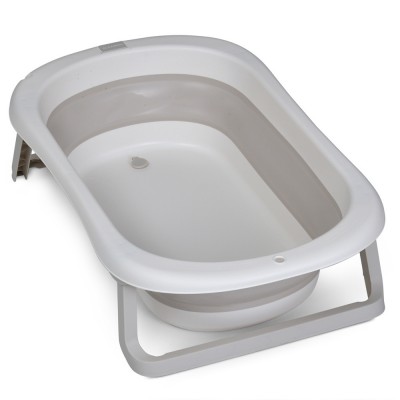 Дитяча складна пластикова ванночка для малюка на ніжках El Camino Plus Cool Gray (ME1151)