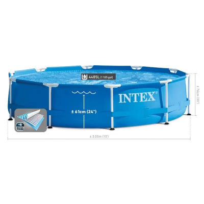 Круглый каркасный бассейн 305x76 см Intex (28200) Круглый каркасный бассейн 305x76 см Intex (28200)