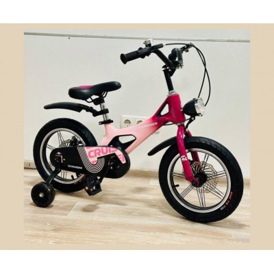 Дитячий велосипед 18 дюймів з додатковими коліщатками для дівчинки Maraton CRUISER ICONIC