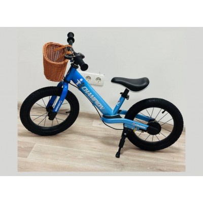 Беговел-велобег детский с ручным тормозом 16 дюймов (надувные колеса) Maraton (Champion)