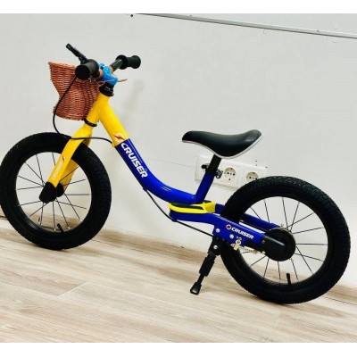 Беговел-велобег детский с корзинкой 14 дюймов (надувные колеса) Maraton Crussier (STORY)