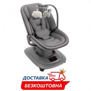 Детский укачивающий центр шезлонг-качалка для новорождённых 2в1 (8977)