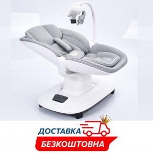 Детский укачивающий центр шезлонг-качалка для новорождённых 2в1 (8966)