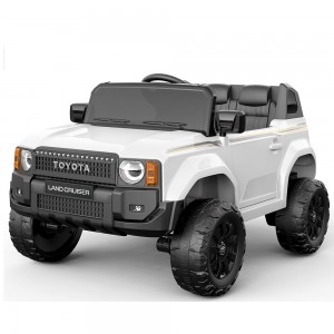 Електромобіль дитячий Джип Toyota Land Cruiser Prado білий (2155EBLR-1(24V))