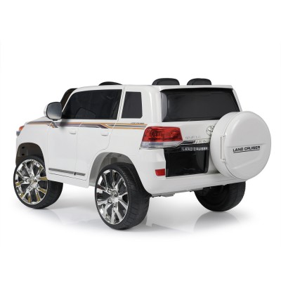 Электромобиль детский лицензионный Джип Toyota Land Cruiser белый (JJ2022EBLR-1) Электромобиль детский лицензионный Джип Toyota Land Cruiser белый (JJ2022EBLR-1)