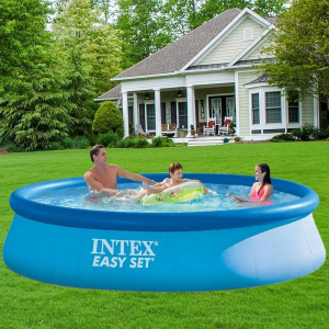 Надувний круглий басейн (366х84 см з картриджним фільтром насосом) Intex (28142)