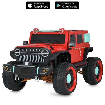 Електромобіль дитячий одномісний позашляховик джип Jeep з м'яким сидінням (M 5831EBLR-3) Електромобіль дитячий одномісний позашляховик джип Jeep з м'яким сидінням (M 5831EBLR-3)