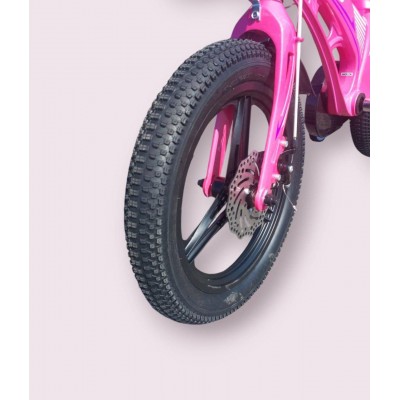 Велосипед детский магниевый для девочки на дисках 16 дюймов розовый (MARS NEW)