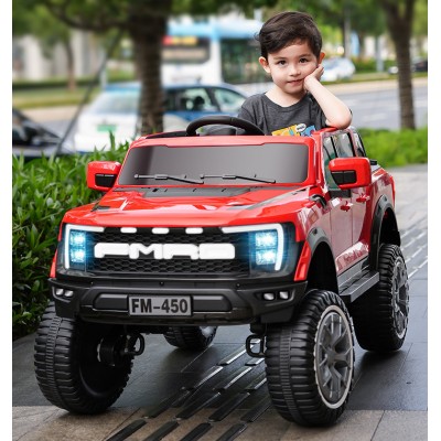 Электромобиль детский одноместный джип внедорожник Форд с мягким сидением (M 5833EBLR-3)