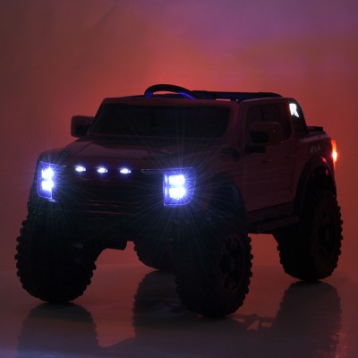 Электромобиль детский одноместный джип внедорожник Форд с мягким сидением (M 5833EBLR-3)