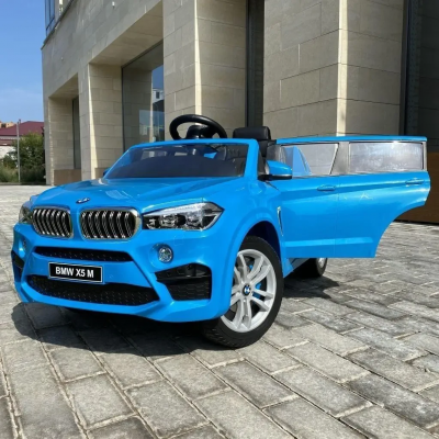 Электромобиль детский одноместный машина автомобиль БМВ с мягким сидением (M 4522EBLR-4)