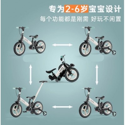 Велосипед-трансформер детский 12 дюймов 3в1 (беговел с родительской ручкой и колесами) Nadle (S-900)