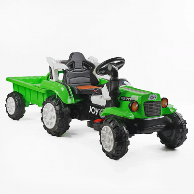 Электромобиль детский одноместный трактор с прицепом Joy (Т-23247)