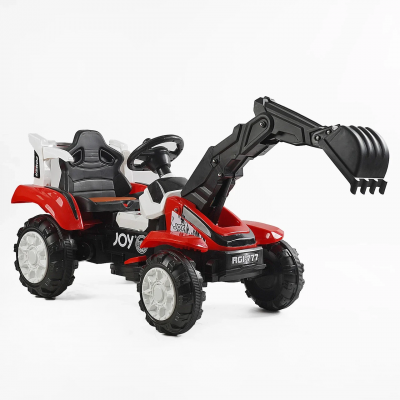 Электромобиль детский одноместный трактор экскаватор (ковш движется) Joy (Т-29571)