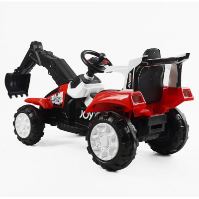 Электромобиль детский одноместный трактор экскаватор (ковш движется) Joy (Т-29571)