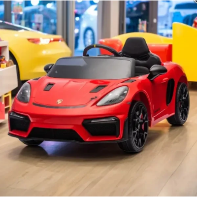 Электромобиль детский одноместный машина с мягким сидением Порше (M 6055EBLR-2)