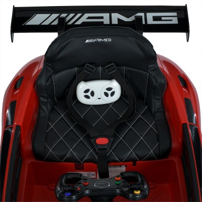 Электромобиль детский одноместный машина гоночный спорткар с мягким сидением Мерседес (M 5112EBLR-3)