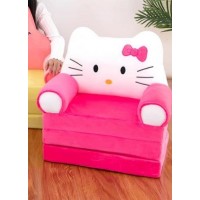 Детское плюшевое кресло-диван "Hello Kitty" кресло-трансформер для девочки