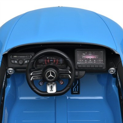 Электромобиль детский одноместный машина Мерседес с мягким сидением крашенный (M 5098EBLRS-4)