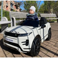 Электромобиль детский одноместный машина джип Range Rover с мягким сидением и планшетом (M 4418(MP4)EBLR-1)