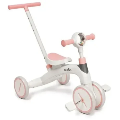 Велосипед-трансформер 4в1 (беговел) с родительской ручкой для девочки Maraton Nadle (SL-A5)