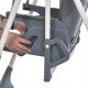 Детский пластиковый стульчик-качели для кормления 2в1 El Camino ME 1087-G SWAN Dark Gray
