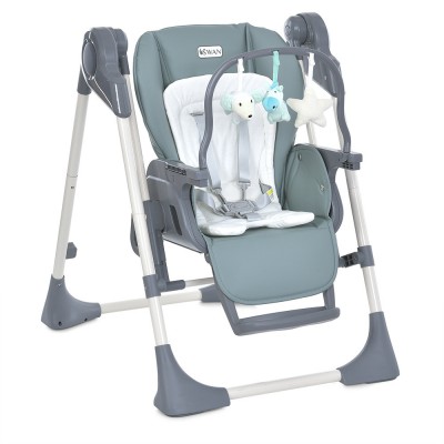 Детский пластиковый стульчик-качели для кормления 2в1 El Camino ME 1087-G SWAN Pale Green Детский пластиковый стульчик-качели для кормления 2в1 El Camino ME 1087-G SWAN Pale Green