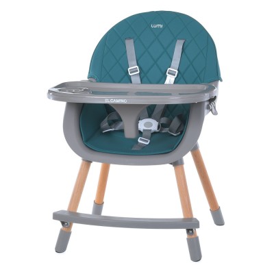 Детский классический стульчик для кормления El Camino ME 1111 LUMI Teal