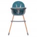 Детский классический стульчик для кормления El Camino ME 1111 LUMI Teal