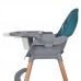 Детский классический стульчик для кормления El Camino ME 1111 LUMI Teal