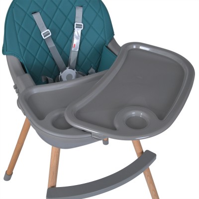 Детский классический стульчик для кормления El Camino ME 1111 LUMI Teal