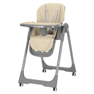 Детский классический пластиковый стульчик для кормления Tilly Junior T-671 Beige