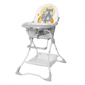 Детский классический пластиковый стульчик для кормления Tilly Buddy T-633/2 Yellow Raccoon