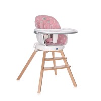 Дитячий класичний стільчик для годування 3в1 для дівчинки Lorelli Napoli Pink Bears Дитячий класичний стільчик для годування 3в1 для дівчинки Lorelli Napoli Pink Bears