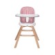Дитячий класичний стільчик для годування 3в1 для дівчинки Lorelli Napoli Pink Bears Дитячий класичний стільчик для годування 3в1 для дівчинки Lorelli Napoli Pink Bears