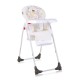 Детский классический пластиковый стульчик для кормления Lorelli Dulce White Teddy Bear