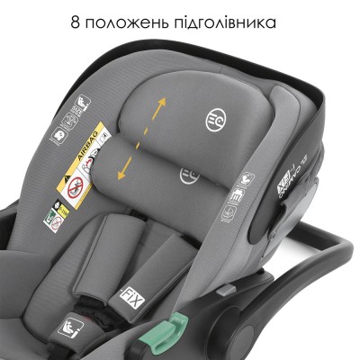 Детское автокресло Бебикокон автолюлька El Camino i-FIX (ME 1110 Simply Gray)