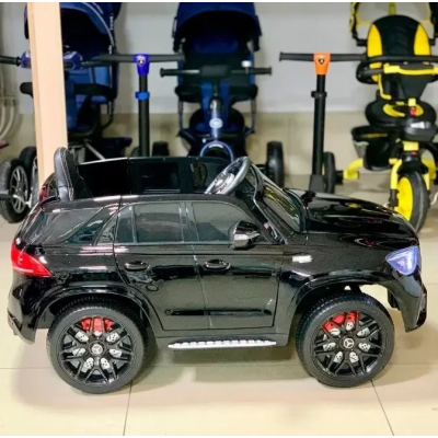 Детский одноместный электромобиль Машина Джип 4WD M 4781EBLRS-2 Mercedes мягкое сидение, автопокраска, черный