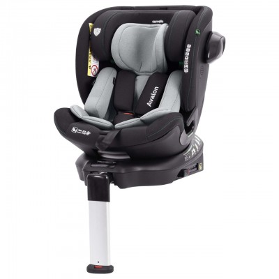 Автокресло детское с опорной ножкой поворотное вес 0-36кг isofix Carrello Avalon (CRL-8805 Sky Grey)
