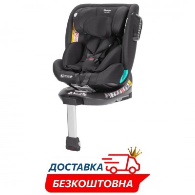 Автокресло детское с опорной ножкой поворотное вес 0-36кг isofix Carrello Revolt (CRL-15805/1 Space Black)