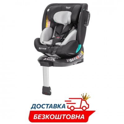 Автокресло детское с опорной ножкой поворотное вес 0-36кг isofix Carrello Revolt (CRL-15805/1 Sky Grey)