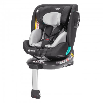 Автокресло детское с опорной ножкой поворотное вес 0-36кг isofix Carrello Revolt (CRL-15805/1 Sky Grey)