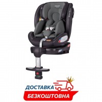 Автокресло детское с опорной ножкой поворотное вес 0-36кг isofix Carrello Asteroid+ (CRL-15801 Marble Grey)