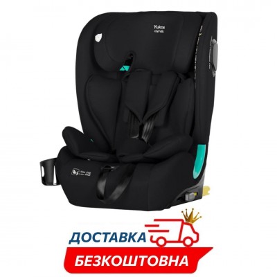 Автокресло детское рост 76-150см система ISOFIX Carrello Yukon CRL-15808 Midnight Black