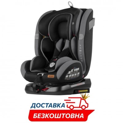 Автокрісло дитяче поворотне вага 0-36кг isofix Tilly Bliss (T-535 Dark Grey)