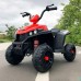 Дитячий електромобіль Квадроцикл M 4131EL-3 шкіряне сидіння, одномісний, MP3, музика, світло / червоний