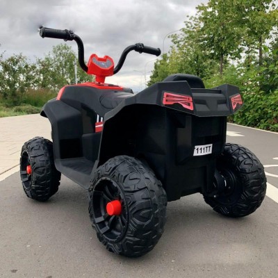 Дитячий електромобіль Квадроцикл M 4131EL-3 шкіряне сидіння, одномісний, MP3, музика, світло / червоний