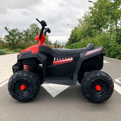 Дитячий електромобіль Квадроцикл M 4131EL-3 шкіряне сидіння, одномісний, MP3, музика, світло / червоний